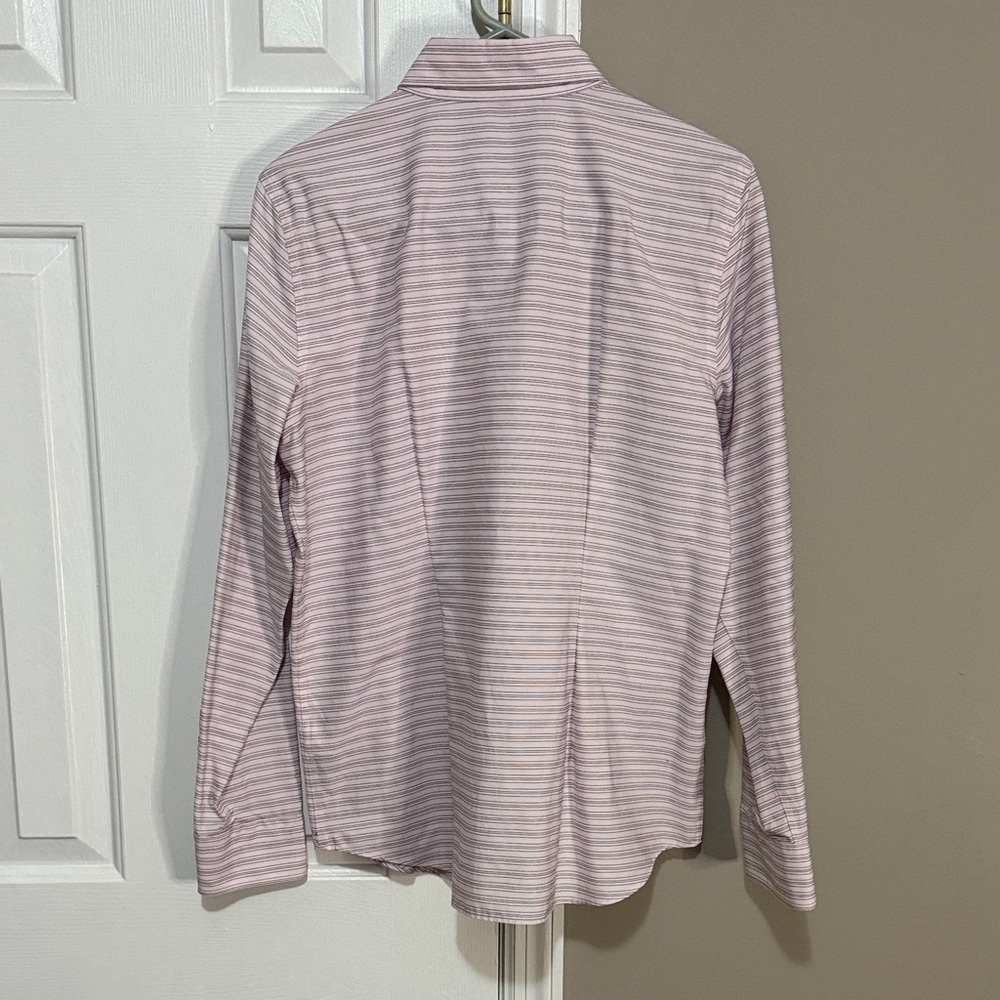 Chaps Light Pink Striped Dress Shirt - Picture 3 of 3